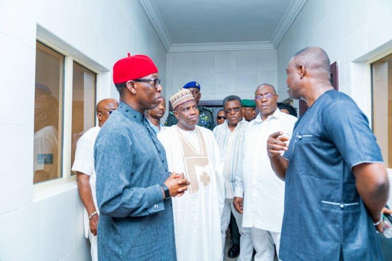 Okowa Inspects Infectious Disease Isolation Centre Asaba