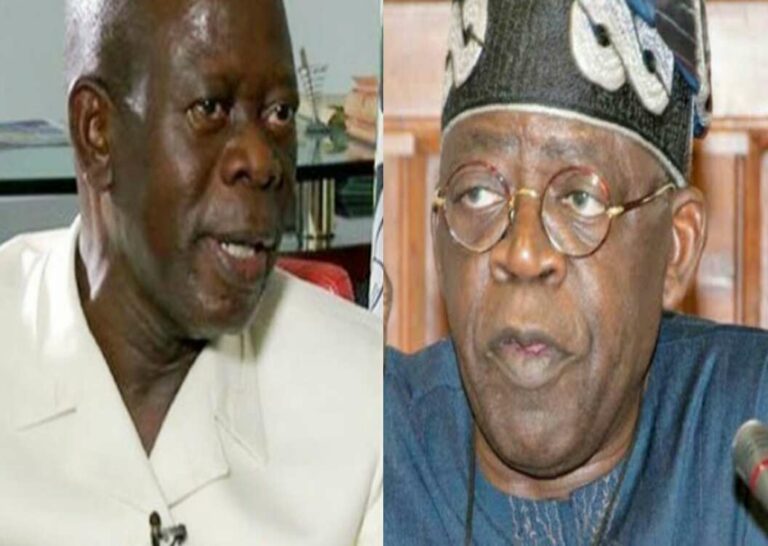 Adams Oshiomhole and Ahmed Tinubu