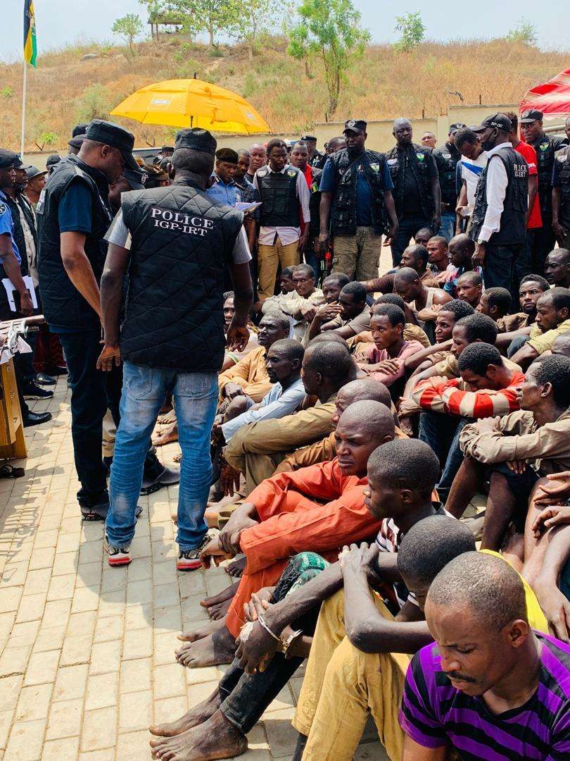 Police Nap 105 Kidnappers and Armed Robbers suspects 2