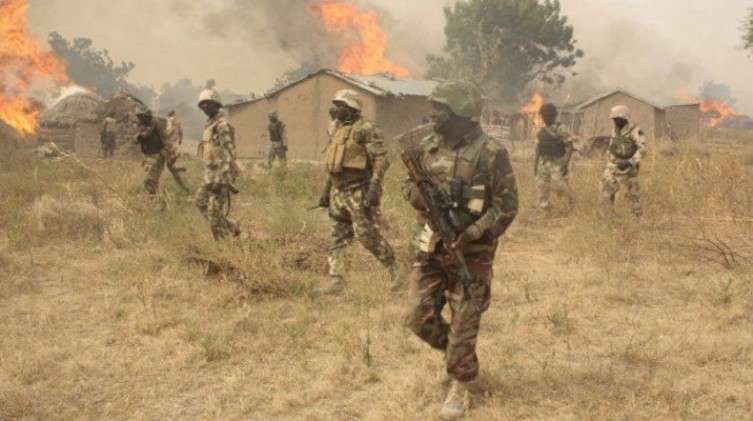 Soldiers Fighting Insurgents