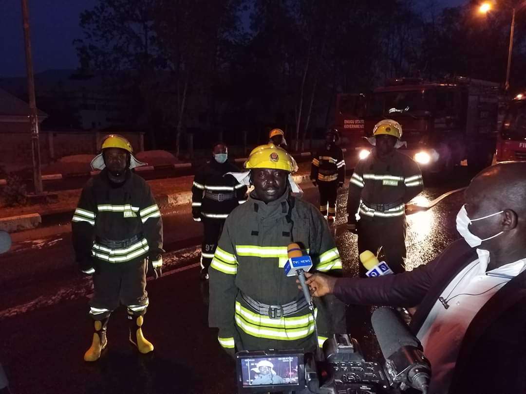 Enugu State Fire Service Men Storm Metropolis and Environs