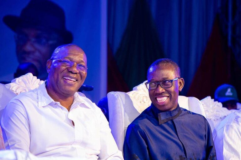 Kingsley Otuaro and Ifeanyi Okowa