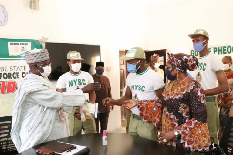 NYSC Donates Items to Task Force As Gombe Set to Produce, Distribute 1m Face Masks