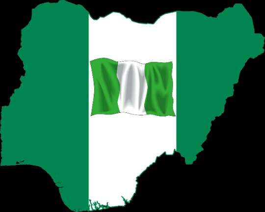 Nigeria and Godless Religions with Nigerian flag