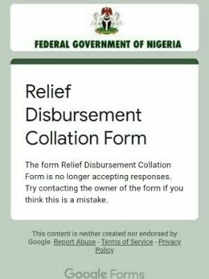 Relief Disbursement Collation Form Stops_