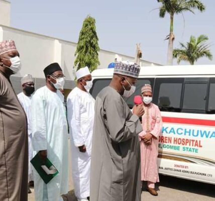Zainab Bulkachuwa Donates Ambulance to Gombe Hospital Named After Her