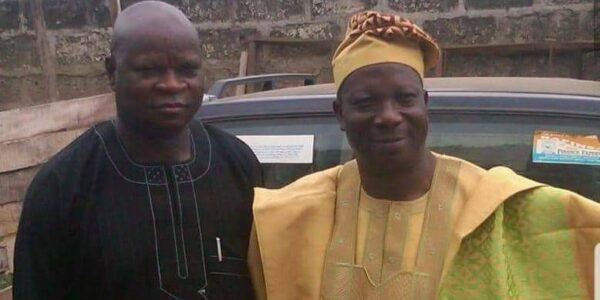 Mr Paul Omotosho (Gboyin Local Government Chairman) and Prince Olatunji Olatunde