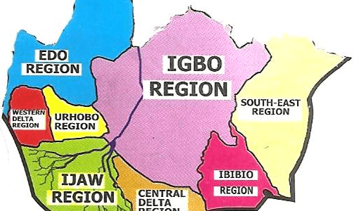 Igbo in South East Nigeria Map