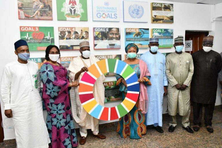 Governor Inuwa Yahaya visits SDGs office in Abuja