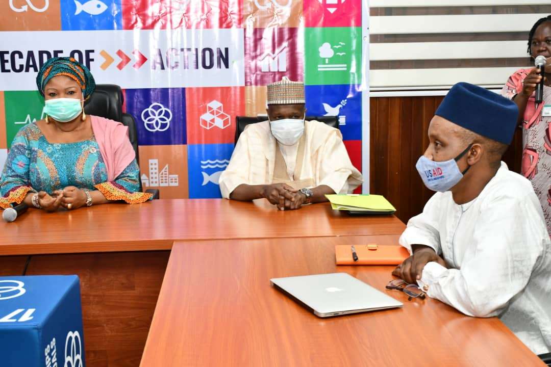 Governor Inuwa Yahaya visits SDGs office in Abuja