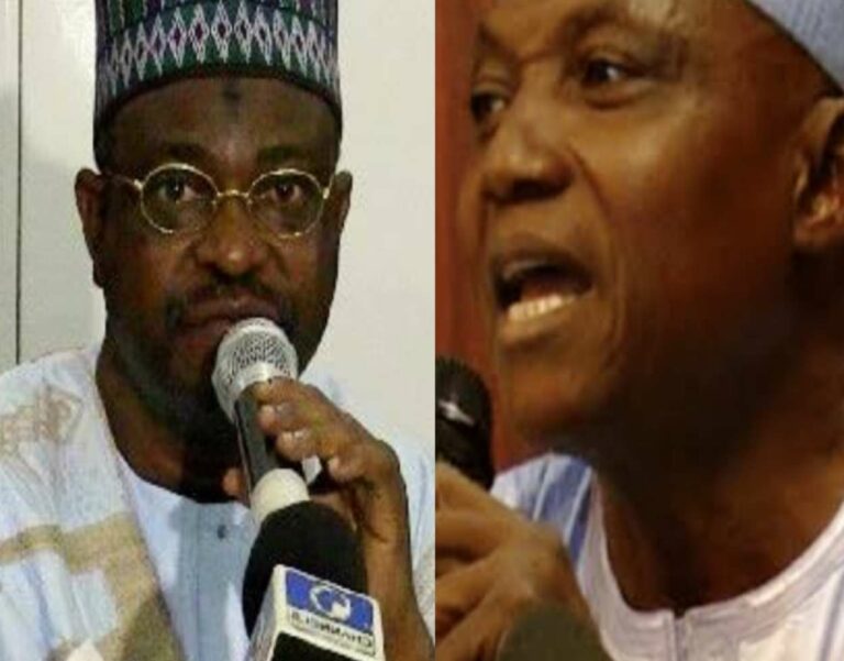 NCFront Leader, Ghali Umar Na'aba and Presidential Spokesman, Garba Shehu