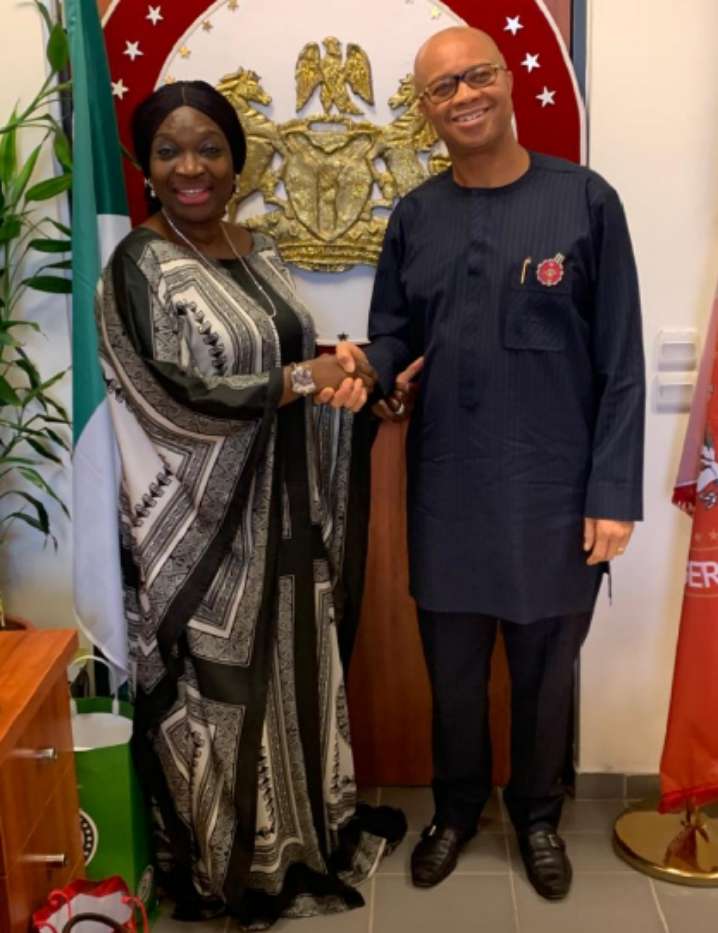 Senator Uche Ekwunife and Pastor Ben Akabueze