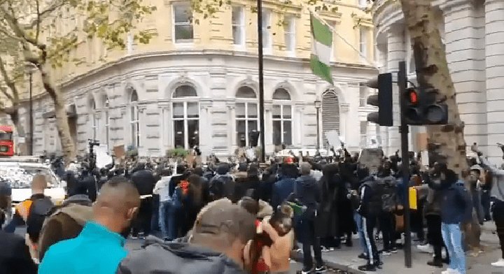 #EndSARS Movement UK Protest at Nigeria High Commission 
