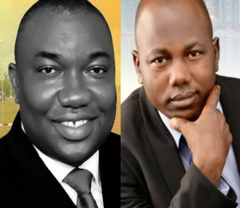 Governor Ifeanyi Ugwuanyi and Barr Ken Ikeh Streetreporters.ng