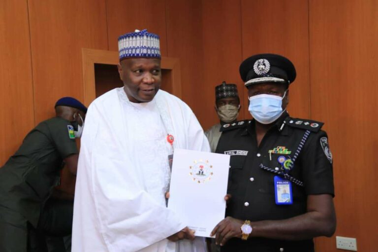 Gombe Governor Assures of Continued Support to Security Agencies, Donates to Police