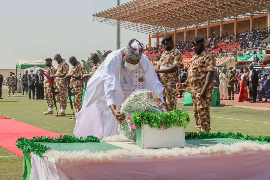 Armed Forces Remembrance Day: Gombe Governor Leads Dignitaries in Wreath Laying Ceremony