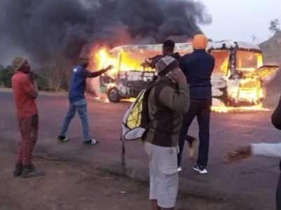 Wikki Tourists Bus Goes Up In Flames