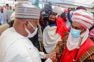 Emir of Gombe In Sallah Homage to Governor Inuwa Yahaya