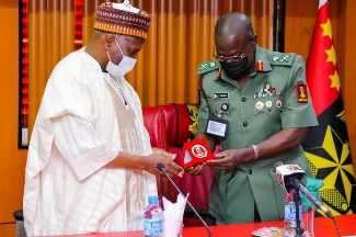 Governor Muhammadu Inuwa Yahaya and New Chief of Army Staff