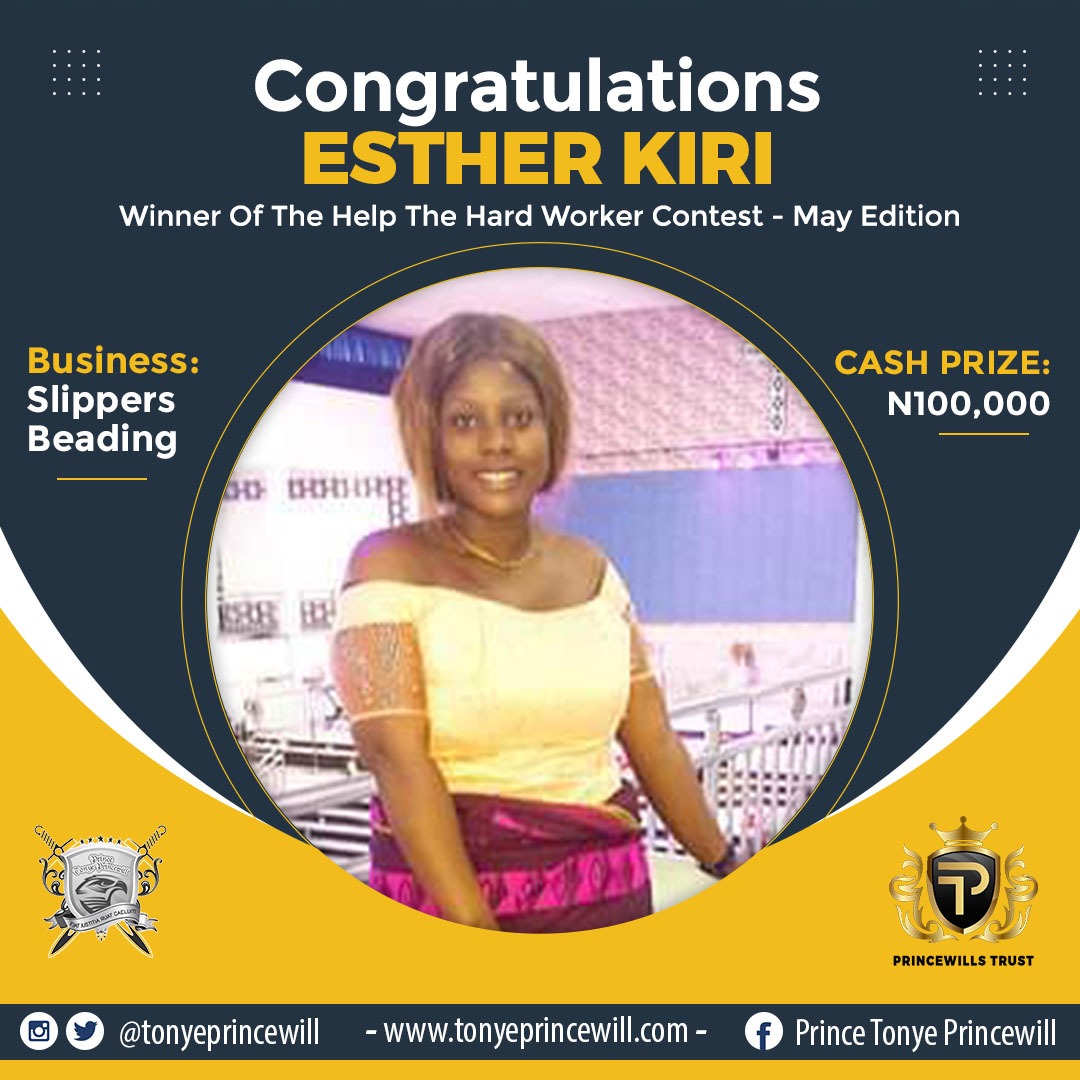 Esther Kikri May Winner