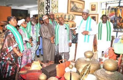 DG NCAC Otunba Runsewe with the other dignitaries at the High table during the World Handicraft day lecture in Abuja