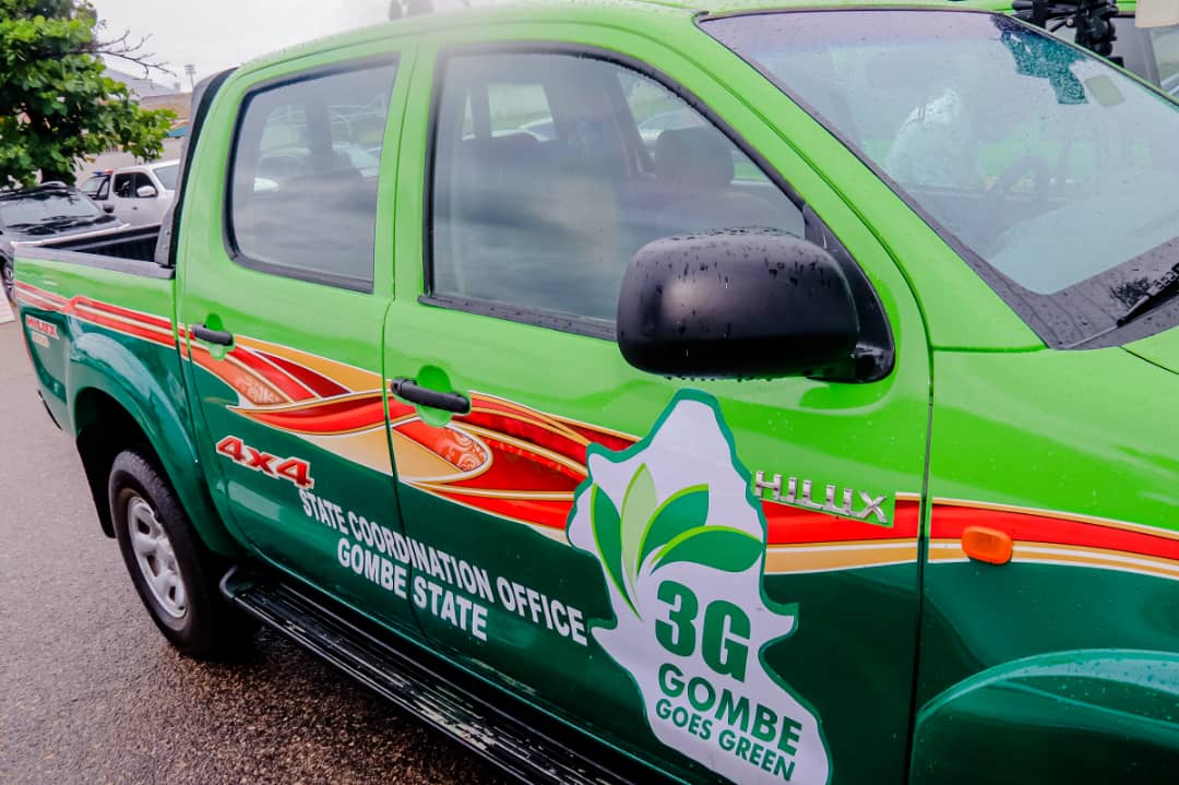 3G Gombe Governor Presents Operational Vehicles to Gombe Goes Green Coordination Office