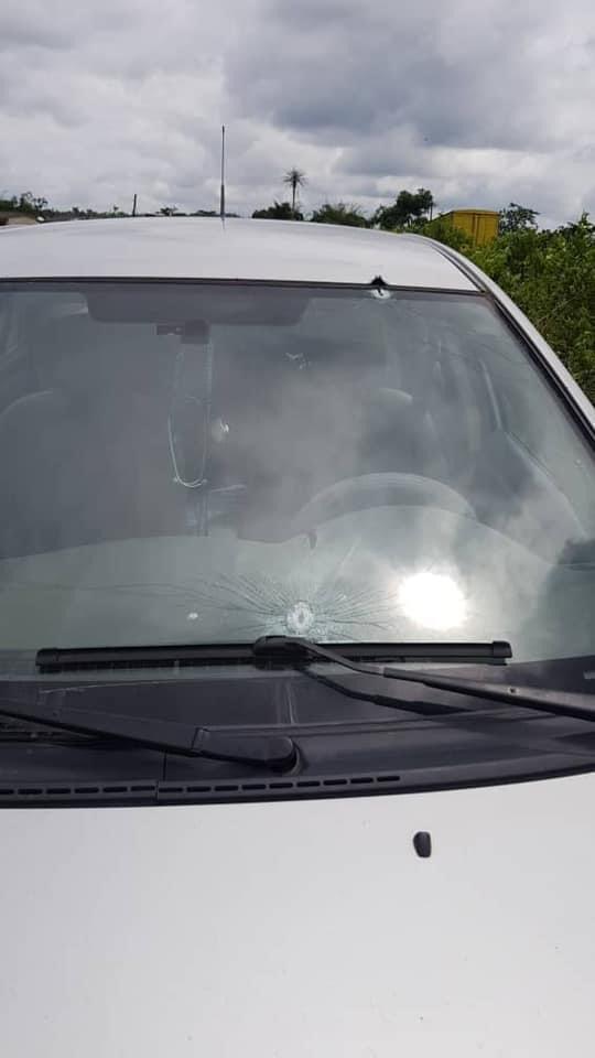 Bullet-ridden Vehicle Driven by Late Olajide Sowore