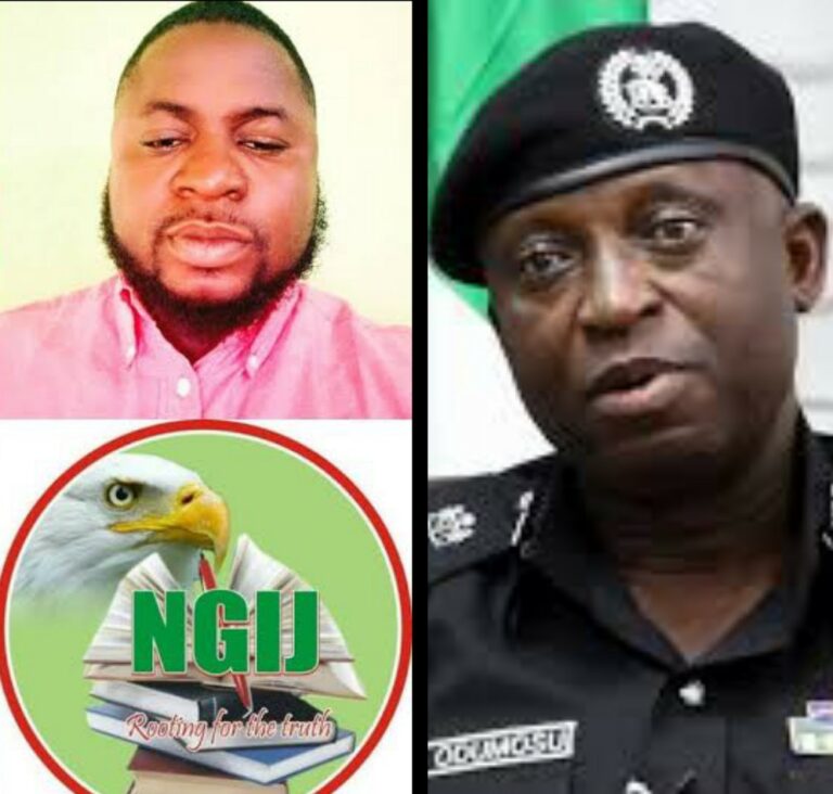 Ayo Mojoyin and Commissioner of police Hakeem Dosumu