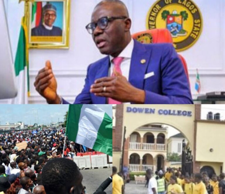 Babajide Sanwo-Olu and Walk From Dowen Domitory to Lekki Toll Gate