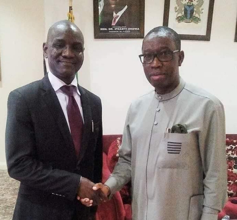 Chief Barr. Fred Latimore Oghenesivbe and Senator (Dr) Ifeanyi Okowa of Delta State The Man Okowa Truly Deserve Some Accolades