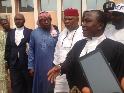 Hon-Aleke-Vs-UNN-Eze-Willy-Ezugwu-in-Court-in-Solidarity Hon. Aleke Vs UNN: Court Adjourns Ruling on Interlocutory Injunction