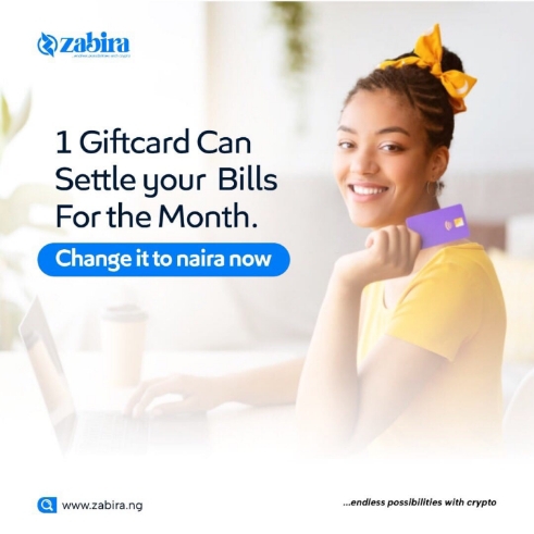 How 1 Single Gift Card from Can Settle Your Bills For The Month at Zabira.ng