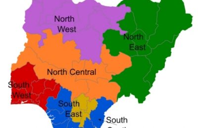 Intersociety Releases Special Guidelines for Peaceful Power Transition In 2023 and Parochialism, on the other hand, is a cultural entrapment with map of Nigeria showing six geopolitical zones
