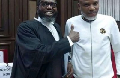 Nnamdi Kanu and IPOB Lawyer Barrister Maxwell Opara Chibuike