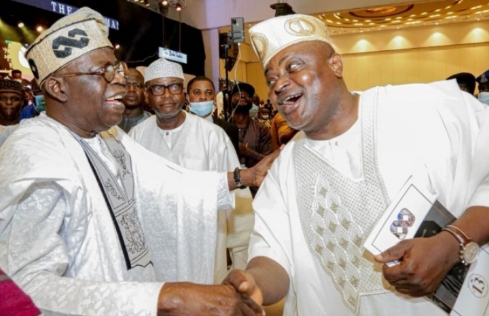Asiwaju Bola Ahmed Tinubu and Lagos State House of Assembly Speaker Obasa