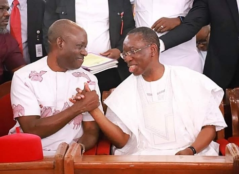 Chukwuma Charles Soludo and Senator Ifeanyi Okowa