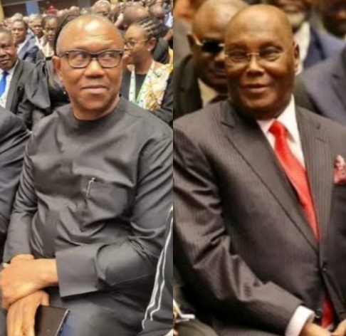 Peter Obi and Atiku Abubakar at NBA Conference in Lagos