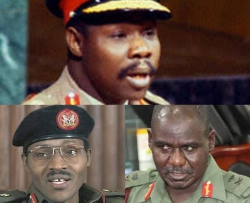 Generals Olusegun Obasanjo, Muhammadu Buhari and Tukur Yusuf Buratai
