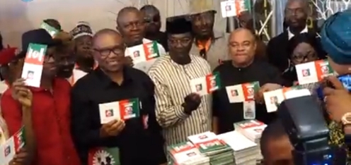 Peter Obi unveils free Labour Party Membership card