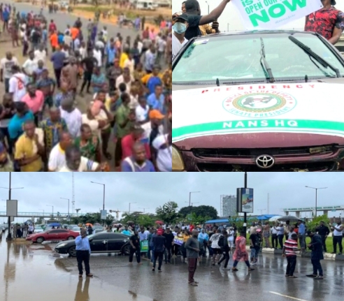 Protesting Nigerian Students Barricade Lagos Airport