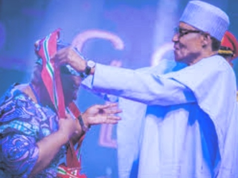 Buhari Confers National Honours On Ngozi Okonjo-Iweala, Lawrence Ifeanyi Ugwuanyi, Babatunde Raji Fashola, Others
