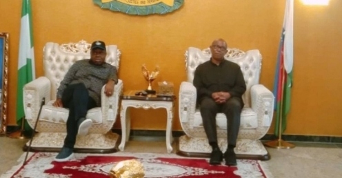 Governor Duoye Diri of Bayelsa State and Peter Obi Presidential Candidate of Labour Party
