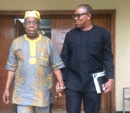 Olusegun Obasanjo and Peter Obi