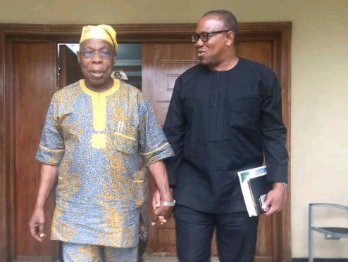 Olusegun Obasanjo and Peter Obi