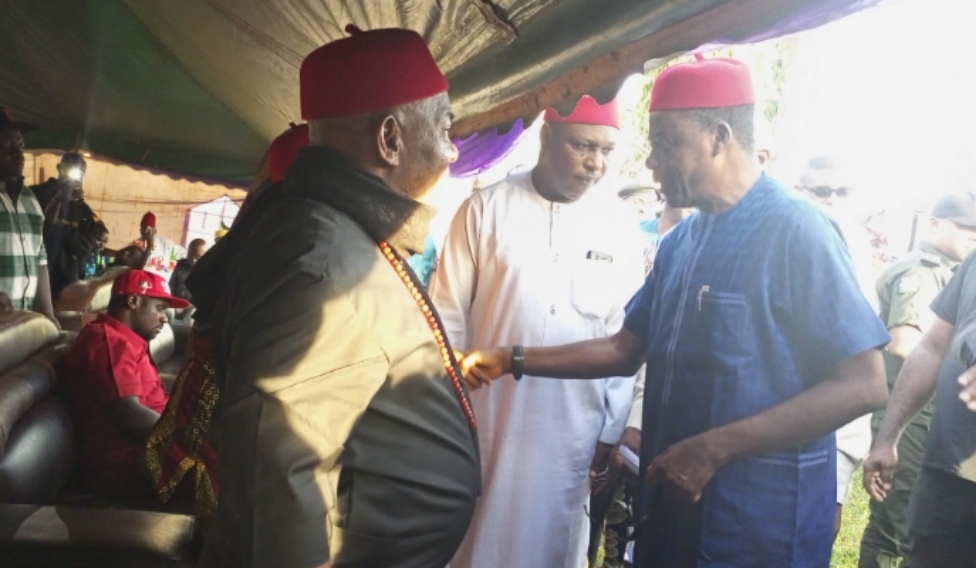 Dr. Tony Ndidiamaka Ezema, the Ezeani 1 of Eziani Kingdom, Barr. Okey Ezea and Hon. Chijioke Edeoga