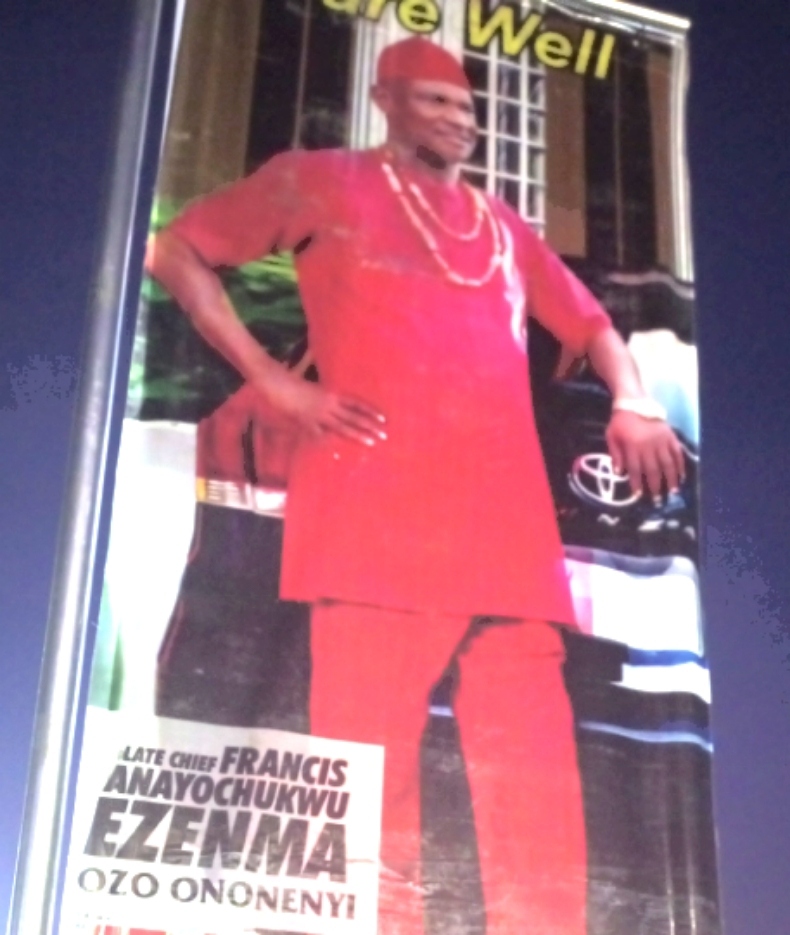 late Chief Francis Anayochukwu Ezenma, Ozo Ononenyi