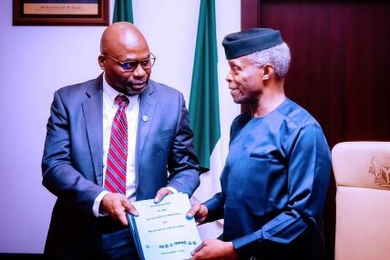 AMCON Debt Recovery Committee Submits report to Vice President Yemi Osinbajo