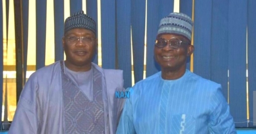 NAN MD Buki Ponle and Alhaji Ahmed Gombe, External Consultant to the Embassy of the Kingdom of Morocco in Nigeria.jpg