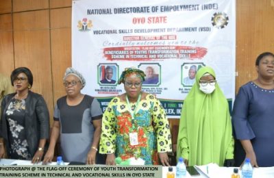 NDE Oyo State Trains unemployed and unskilled youths in Technical and Vocational Skills