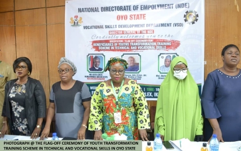 NDE Oyo State Trains unemployed and unskilled youths in Technical and Vocational Skills